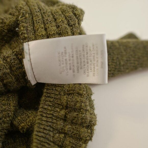 Express Green Medium Wrap / Kimono Sweater Plunging V-Neck Acrylic Rayon - Picture 6 of 6